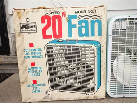 vintage kmart metal box fan|small desk fans at kmart.